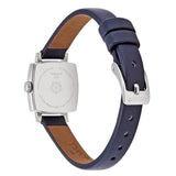 Shop Tissot Lovely Square Silver Dial Blue Leather Strap Watch For Women - T058.109.16.031.00 in USA