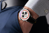 Shop Breitling Navitimer B01 Chronograph 43 Boeing 747 White Dial Black Leather Strap Watch for Men - AB01383B1G1P1 in USA