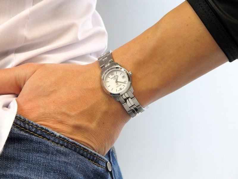 Tissot T Classic PR100 Watch Ladies White Dial Stainless Steel For Women - T049.210.11.017.00 Buy Now By Tissot