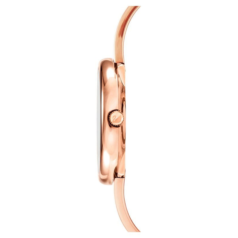 Swarovski Crystalline Pure Black Dial Rose Gold Steel Strap Watch for Women - 5295334 Buy Now By Swarovski
