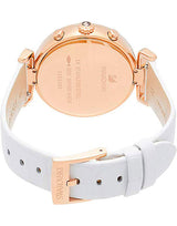 Swarovski Era Journey Silver Dial White Leather Strap Watch for Women - 5295369 Buy Now By Swarovski