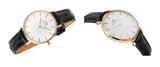 Daniel Wellington Petite Sheffield White Dial Black Leather Strap Watch For Women - DW00100174 Buy Now By Daniel Wellington