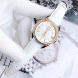 Tissot T-Classic Powermatic 80 Mother of Pearl Silver Dial White Leather Strap Watch For Women - T108.208.26.117.00 Buy Now By Tissot