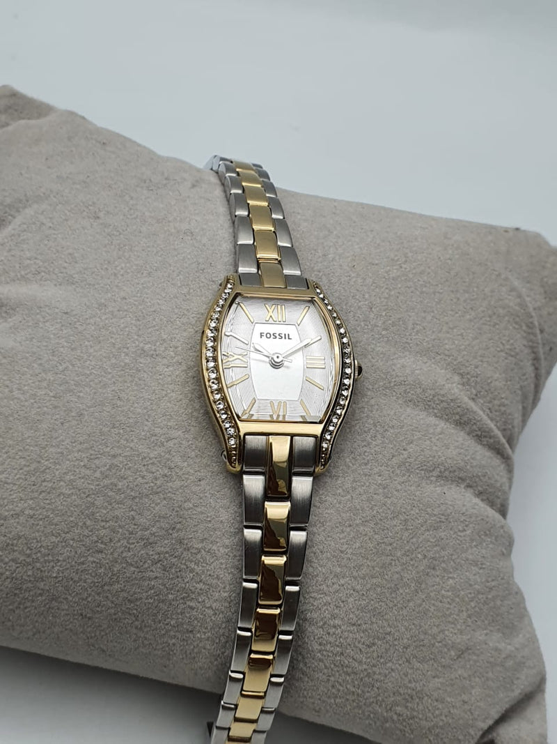 Fossil Molly Silver Dial Two Tone Steel Strap Watch for Women - ES3287 Buy Now By Fossil