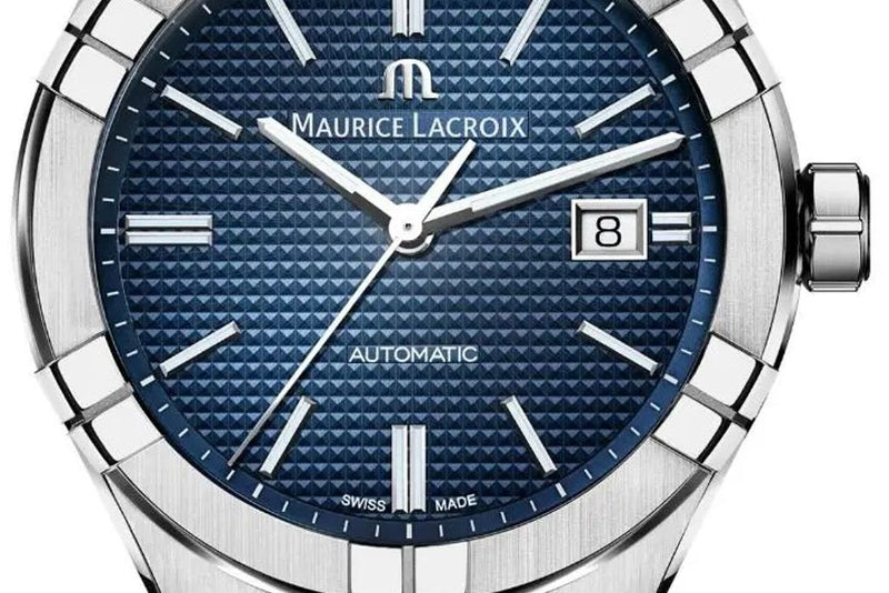 Maurice Lacroix Aikon Automatic Date Blue Dial Blue Silicone Strap Watch For Men - AI6008-SS000-430-4 Buy Now By Maurice Lacroix