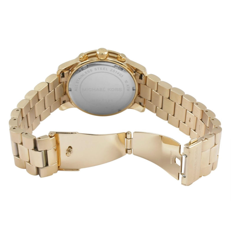 Michael Kors Runway Gold Dial Gold Stainless Steel Strap Watch for Women - MK5055 Buy Now By Michael Kors