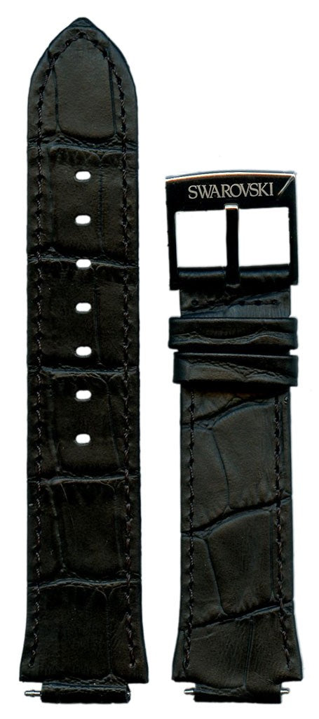 Swarovski Citra Sphere Chronograph Black Dial Black Leather Strap Watch for Women - 5027131 Buy Now By Swarovski