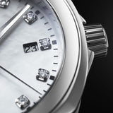 Shop Tag Heuer Link Quartz Diamonds Mother of Pearl Dial Silver Steel Strap Watch for Women - WBC1312.BA0600 in USA