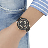 Swarovski Octea Lux Blue Dial Blue Leather Strap Watch for Women - 5414413 Buy Now By Swarovski