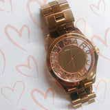 Marc Jacobs Henry Rose Gold Dial Rose Gold Steel Strap Watch for Women - MBM3207 Buy Now By Marc Jacobs