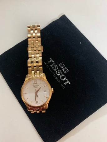 Tissot T Classic Tradition Lady White Dial Rose Gold Steel Strap Watch for Women - T063.210.33.037.00 Buy Now By Tissot