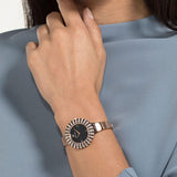 Shop Swarovski Crystal Rose Black Dial Rose Gold Steel Strap Watch for Women - 5484050 in USA
