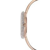 Shop Swarovski Crystal Rose Silver Dial Rose Gold Steel Strap Watch for Women - 5484073 in USA