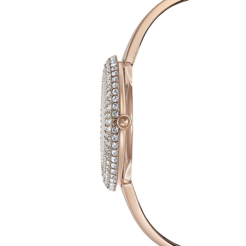 Shop Swarovski Crystal Rose Silver Dial Rose Gold Steel Strap Watch for Women - 5484073 in USA