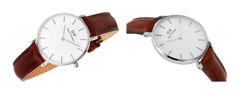 Daniel Wellington Classic Petite St Mawes White Dial Brown Leather Strap Watch For Women - DW00100187 Buy Now By Daniel Wellington