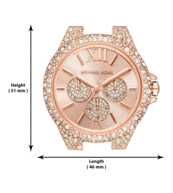 Michael Kors Camille Multifunctional Crystals Rose Gold Dial Rose Gold Steel Strap Watch for Women - MK6961 Buy Now By Michael Kors