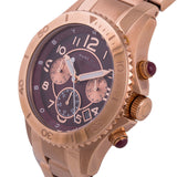 Marc Jacobs Rock Chronograph Mother of Pearl Red Dial Rose Gold Steel Strap Unisex Watch - MBM3251 Buy Now By Marc Jacobs