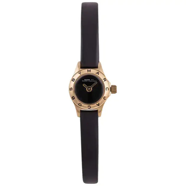 Shop Marc Jacobs Blade Black Dial Black Leather Strap Watch for Women - MBM1345 in USA