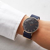 Daniel Wellington Classic Bayswater Black Dial Black NATO Strap Watch For Men - DW00100277 Buy Now By Daniel Wellington