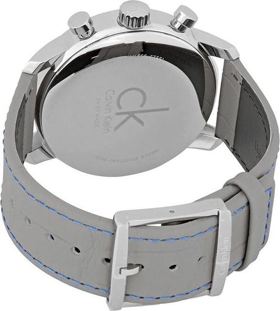 Calvin Klein City Chronograph White Dial White Leather Strap Watch for Men - K2G271Q4 Buy Now By Calvin Klein