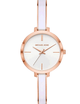 Michael Kors Jaryn Analog White Dial Two Tone Steel Strap Watch For Women - MK4342 Buy Now By Michael Kors