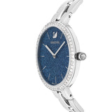 Shop Swarovski Cosmopolitan Blue Dial Silver Steel Strap Watch for Women - 5517790 in USA