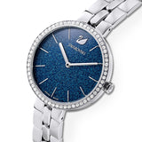 Shop Swarovski Cosmopolitan Blue Dial Silver Steel Strap Watch for Women - 5517790 in USA