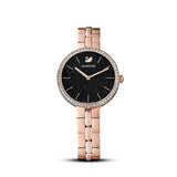Shop Swarovski Cosmopolitan Black Dial Rose Gold Steel Strap Watch for Women - 5517797 in USA