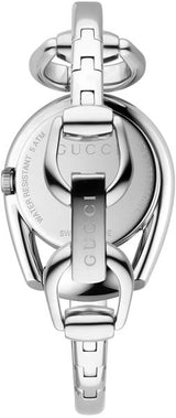 Gucci Horsebit Collection Mother of Pearl Black Dial Silver Steel Strap Watch For Women - YA139503 Buy Now By Gucci