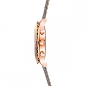 Swarovski Octea Lux Chrono Grey Dial Grey Leather Strap Watch for Women - 5452495 Buy Now By Swarovski