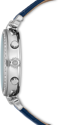 Swarovski Era Journey Blue Dial Blue Leather Strap Watch for Women - 5479239 Buy Now By Swarovski