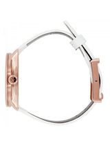 Calvin Klein Accent Silver Dial White Leather Strap Watch for Women - K2Y236K6 Buy Now By Calvin Klein