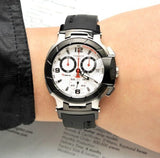 Tissot T Race Chronograph White Dial Black Rubber Strap Watch for Men - T048.417.27.037.00 Buy Now By Tissot