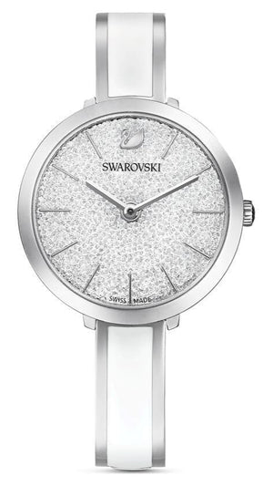 Swarovski Crystalline Delight Silver Dial Two Tone Steel Strap Watch for Women - 5580537