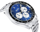 Shop Hugo Boss Chronograph Blue Dial Silver Steel Strap Watch for Men - 1513630 in USA