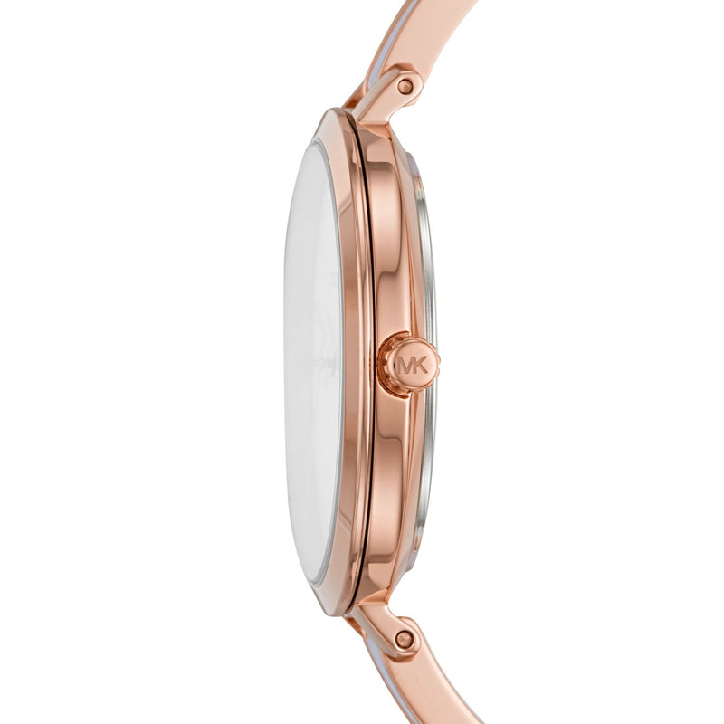 Michael Kors Jaryn Analog White Dial Two Tone Steel Strap Watch For Women - MK4342 Buy Now By Michael Kors