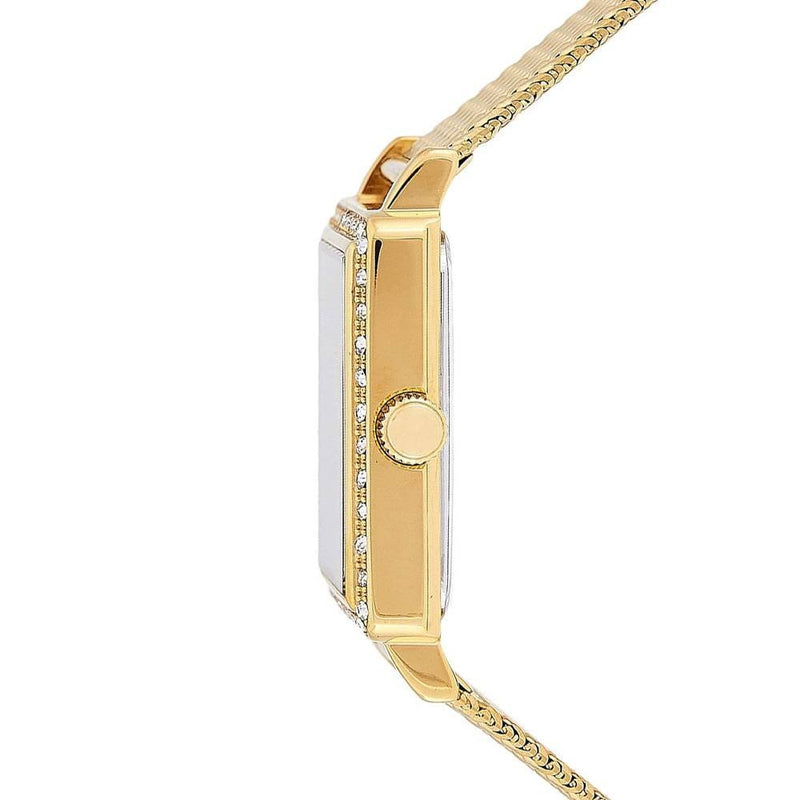 Guess White Dial Gold Mesh Bracelet Watch For Women - W0826L2 Buy Now By Guess