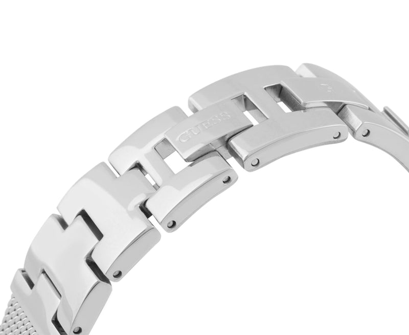 Guess Nouveau Diamonds Silver Dial Silver Mesh Bracelet Watch for Women - W0127L1 Buy Now By Guess