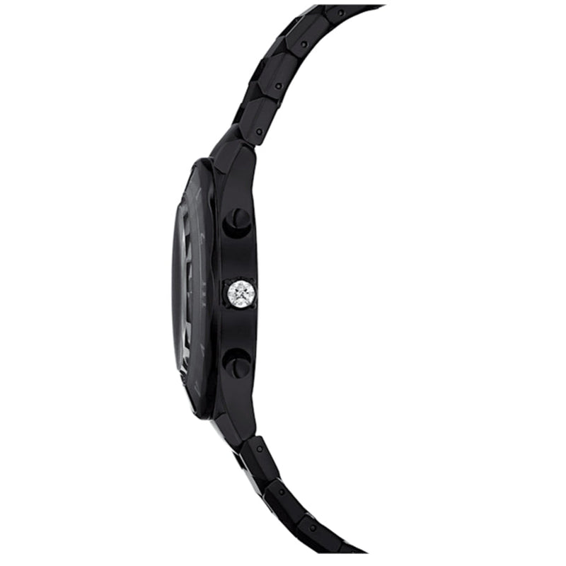Shop Swarovski Dextera Chronograph Black Dial Black Steel Strap Watch for Women - 5641393 in USA
