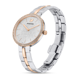 Shop Swarovski Cosmopolitan Crystals Silver Dial Two Tone Steel Strap Watch for Women - 5644081 in USA