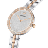 Shop Swarovski Cosmopolitan Crystals Silver Dial Two Tone Steel Strap Watch for Women - 5644081 in USA