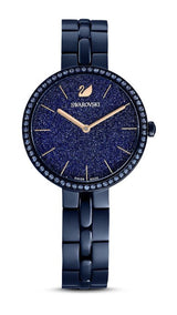 Shop Swarovski Cosmopolitan Crystals Blue Dial Blue Steel Strap Watch for Women - 5647452 in USA