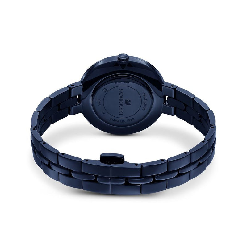 Shop Swarovski Cosmopolitan Crystals Blue Dial Blue Steel Strap Watch for Women - 5647452 in USA