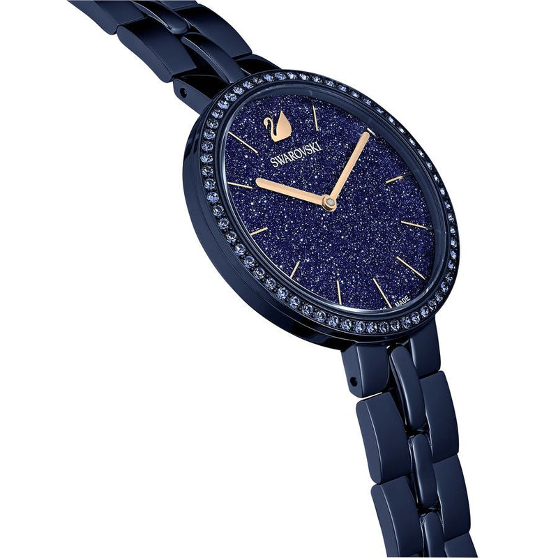 Shop Swarovski Cosmopolitan Crystals Blue Dial Blue Steel Strap Watch for Women - 5647452 in USA