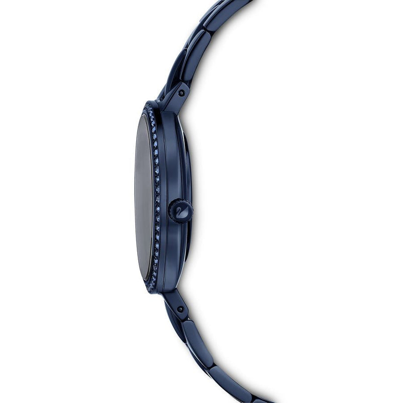 Shop Swarovski Cosmopolitan Crystals Blue Dial Blue Steel Strap Watch for Women - 5647452 in USA
