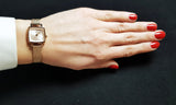 Tissot Lovely Square Lady Quartz Rose Gold Dial Rose Gold Mesh Bracelet Watch For Women - T058.109.33.456.00 Buy Now By Tissot