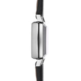 Shop Tissot Lovely Square Quartz Diamonds Black Dial Black Leather Strap Watch For Women - T058.109.16.056.00 in USA