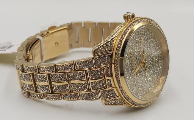 Michael Kors Lauryn Crystals Gold Dial Gold Steel Strap Watch For Women - MK3930 Buy Now By Michael Kors