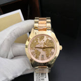 Michael Kors Layton Rose Gold Dial Gold Stainless Steel Strap Watch for Women - MK6476 Buy Now By Michael Kors