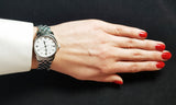 Tissot Le Locle Automatic Diamonds Mother of Pearl Dial Silver Steel Strap Watch For Women - T006.207.11.116.00